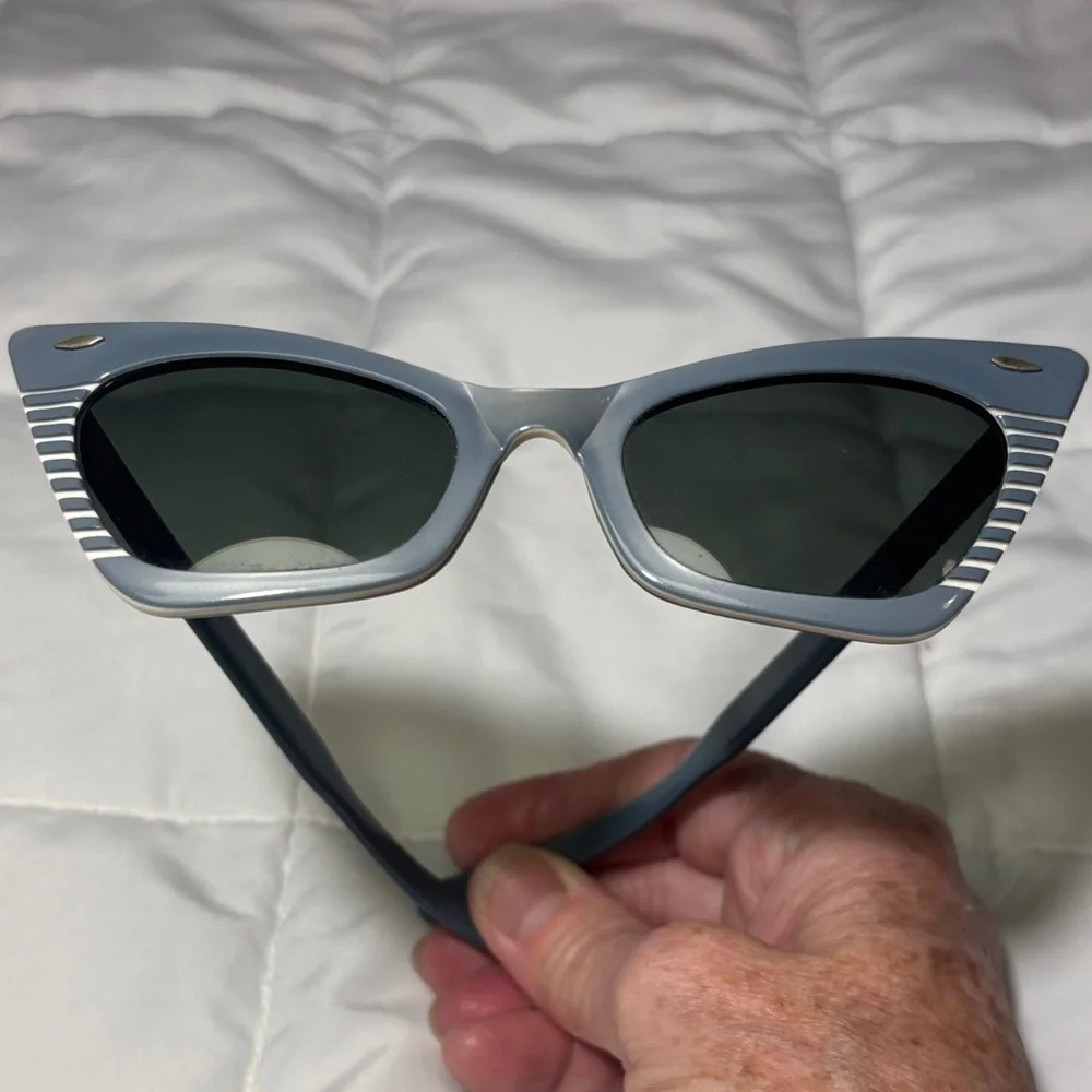 Vintage Ray-Ban B&L Gray Sun Song Cat-Eye Sunglasses 1950’s/60’s